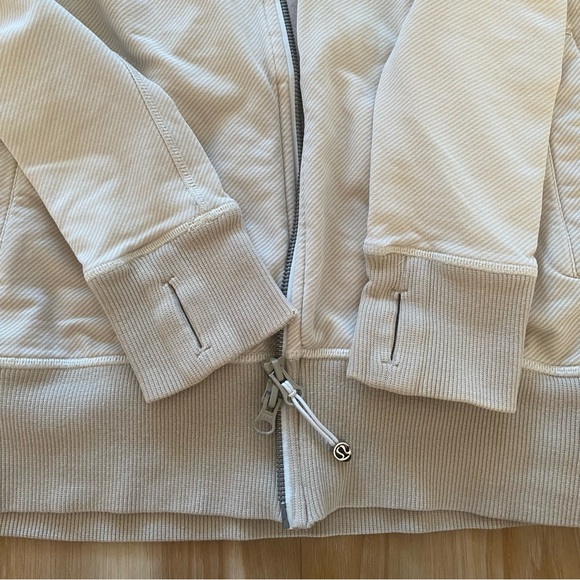 LULULEMON STRIPPED HOODED DOUBLE ZIP JACKET - Picture 9 of 11
